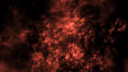 Fototapeta na wymiar red clouds. red smoke on black background