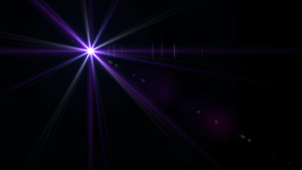 black background with bright  rays. cosmic rays background 8k. bright Star