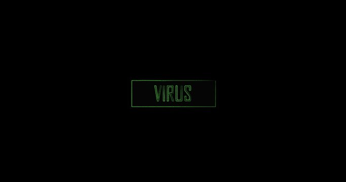 text in frame and old broken display effect