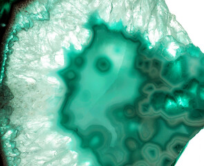 Fond de coupe transversale en cristal d& 39 agate. Tranche de surface en cristal d& 39 agate translucide naturel. Gros plan macro de minerai, structure abstraite