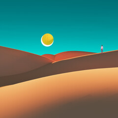 a business man looking into the economic horizon