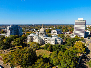 The Mississippi State Capitol Building in downtown Jackson, MS