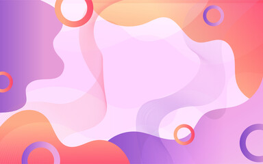 Obraz na płótnie Canvas Dynamic Rainbow Fluid Shapes. Futuristic Gradient. Minimal Pattern. Colorful Geometric Background