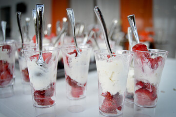 postre de fresa