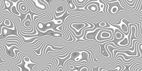 Monochrome abstract contour line  geometric pattern background graphic modern texture  3d illustration