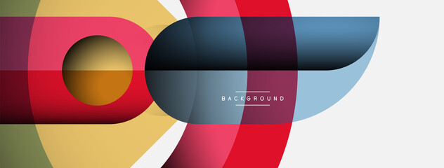 Trendy shapes, color minimal design composition, lines and shadows for wallpaper banner background or landing page