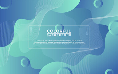 Liquid blue color background design. Fluid gradient shapes composition. Futuristic design