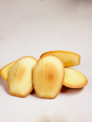 Kue madeleine. Traditional Madeleines cakes.