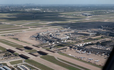 Approaching Dallas Fort Worth airport