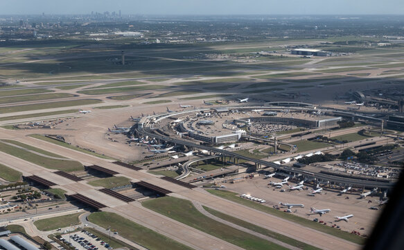 Approaching Dallas Fort Worth airport