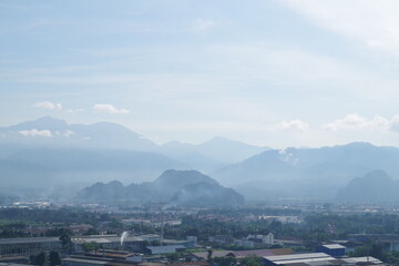 マレーシア　イポー　霹靂洞からの景色