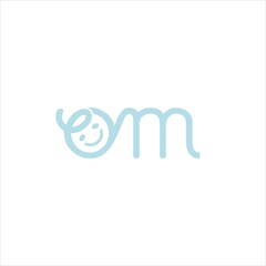 mom logo vector template baby