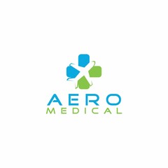 Aero Medical Logo Design Vector - obrazy, fototapety, plakaty