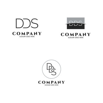Set of Initial Letter DDS Icon Vector Logo Template Illustration Design