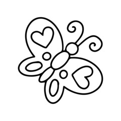 Coloring book page for kids. Cartoon style character. Vector illustration isolated on white background.