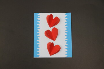 Heart Shape Love Card for Her - Birthday Greeting