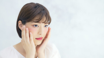 女性のスキンケアイメージ　美容　肌ケア