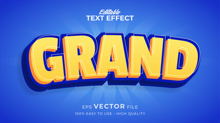 Naklejka na ściany i meble cartoon typography premium editable text effect