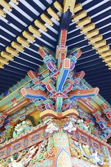 Obraz premium Warring States period, Date Masamune, Japanese Sendai City, Miyagi Prefecture Japan, December 2, 2021. Zuihoden temple(Mausoleum of Date Masamune)