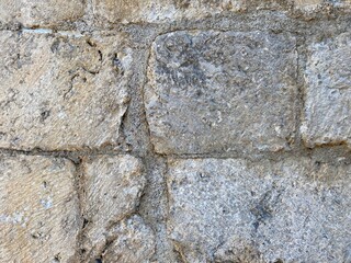 Fototapeta premium Perfect stone background, old brick surface, grey wallpaper. 