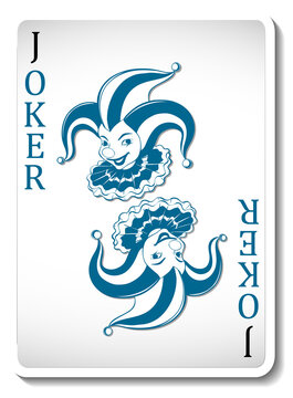 Joker Playing Card Isolated