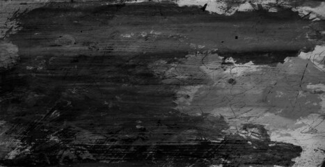 Old wall texture cement dark black gray background abstract grey color design are light with white gradient background.