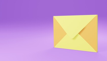 Mail 3d icon illustration