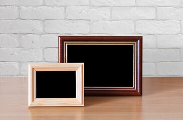 photo frames on the table