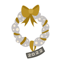 Christmas wreath. Holly. Vector illustration. Christmas tree branches in a circular composition. Ideal for printing, design, postcards, posters, invitations.