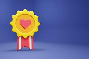 Badge 3D Illustration