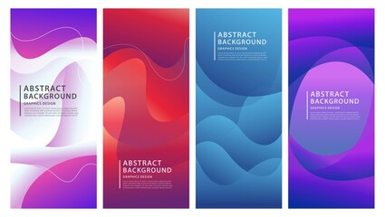 Fototapeta premium colorful gradient liquid shape Abstract background for business
