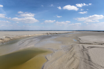 Low tide in the Mont-Saint-Michel bay