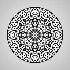 Circular pattern mandala art decoration elements