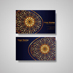 Business Card. Vintage decorative elements. Ornamental floral business cards, oriental pattern, vector illustration. Islam, Arabic, Indian, turkish, pakistan, chinese, ottoman motifs