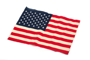 american flag on white background