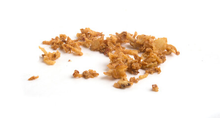 dried onion on a white background