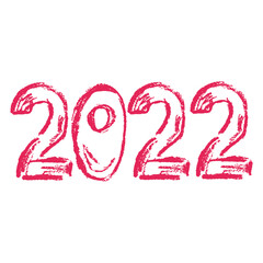 Icon in hand draw style. Drawing with wax crayons, children's creativity