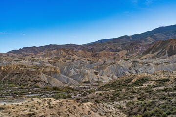 Tabernas desert, Desierto de Tabernas near Almeria, andalusia region, Spain