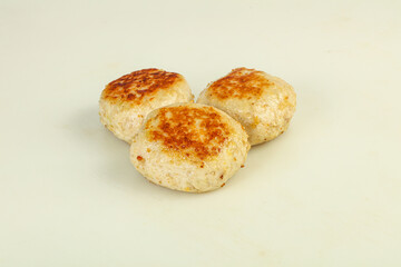 Homemade roasted cutlet minced meat