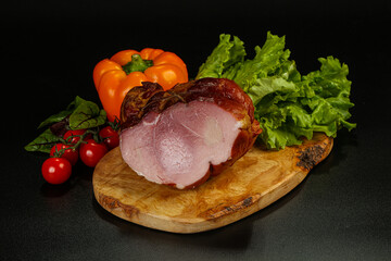 Delicous smoked pork for snack