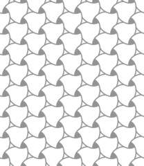 Seamless vector ornament. Modern gray and white background. Geometric modern pattern