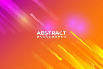 Modern Realistic Orange neon speed light Futuristic glowing technology sports abstract vector