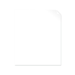 blank paper with page curl isolated on a white background