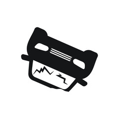 Car crush icon illustration isolated