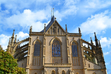 Fototapeta premium St. Barbara cathedral (Chrám svaté Barbory), Kutna Hora, Czech Republic