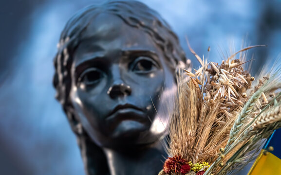 Memorial to famine-genocide victims in Kyiv, Ukraine