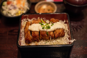 Deep-fried Pork Cutlet with Sauce