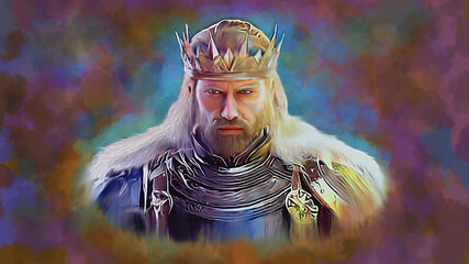 King Arthur King of Avalon - obrazy, fototapety, plakaty