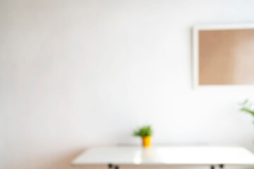 Businessmen blur in the workplace or work space of table work in office