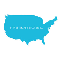 United States of America map. USA.	